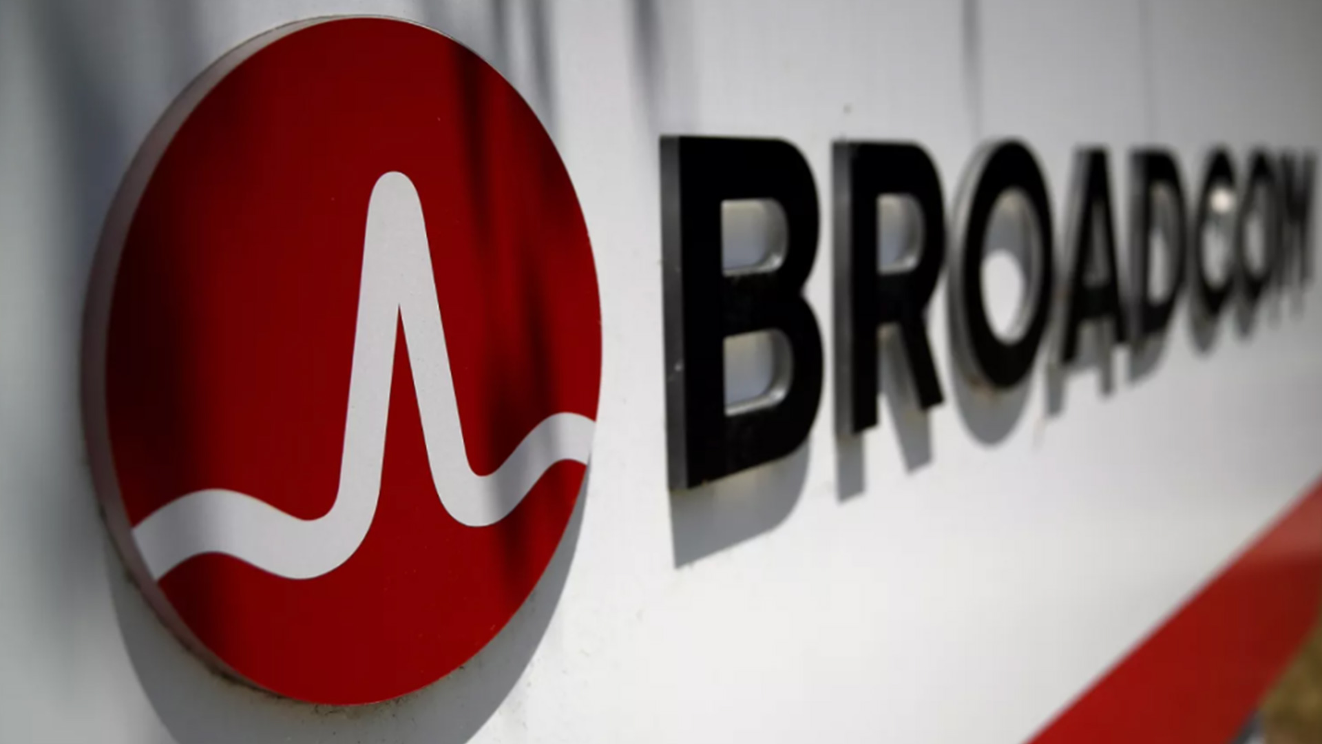 Broadcom博通(tōng)芯片公司logo設計(jì)立體(tǐ)效果圖/