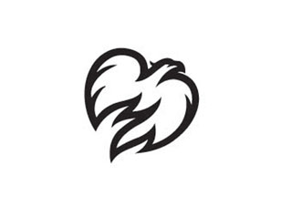 飛(fēi)翔的(de)鳳凰抽象圖标設計(jì)