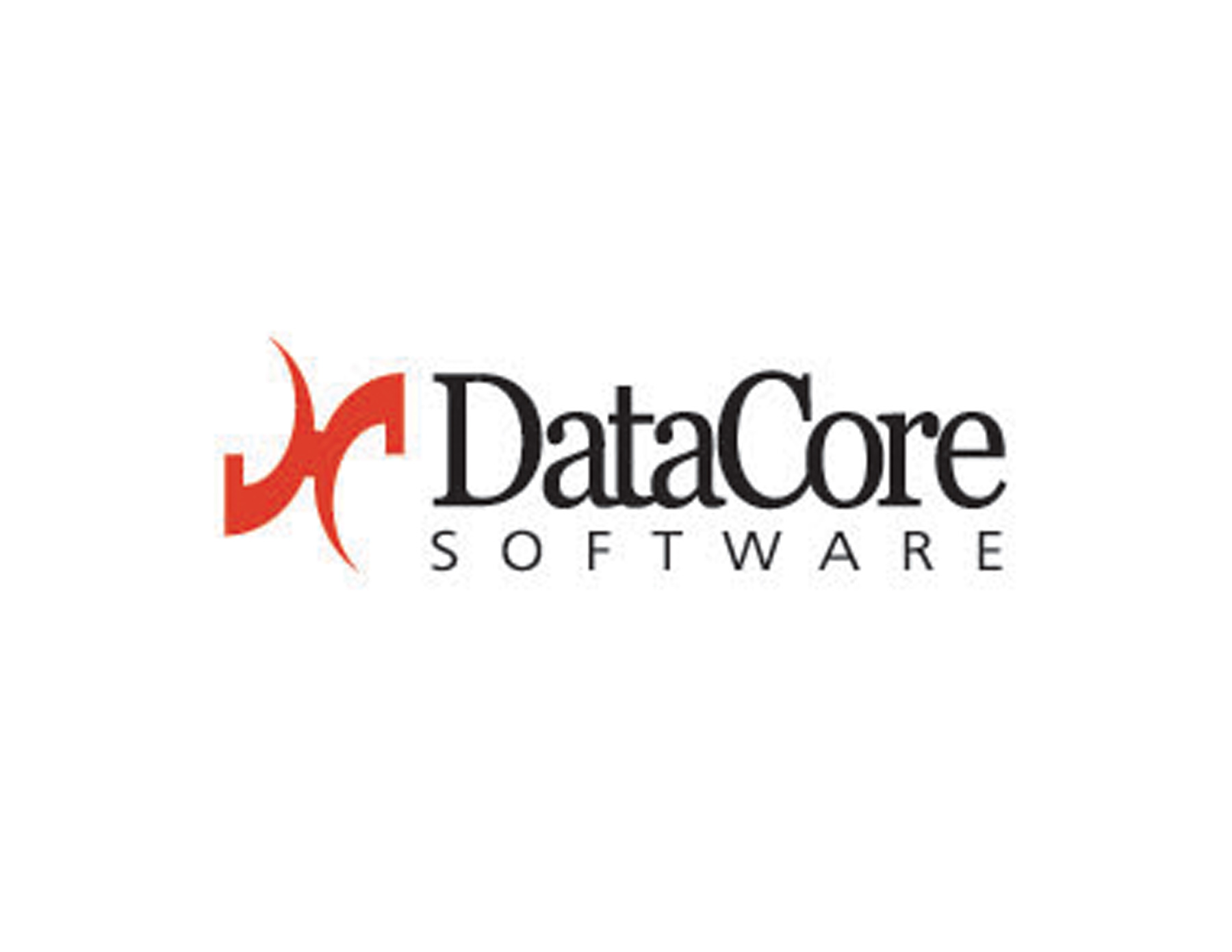 DataCore科(kē)技(jì)公司LOGO設計(jì)以紅(hóng)色的(de)DC簡化(huà)後結合為(wèi)圖案。