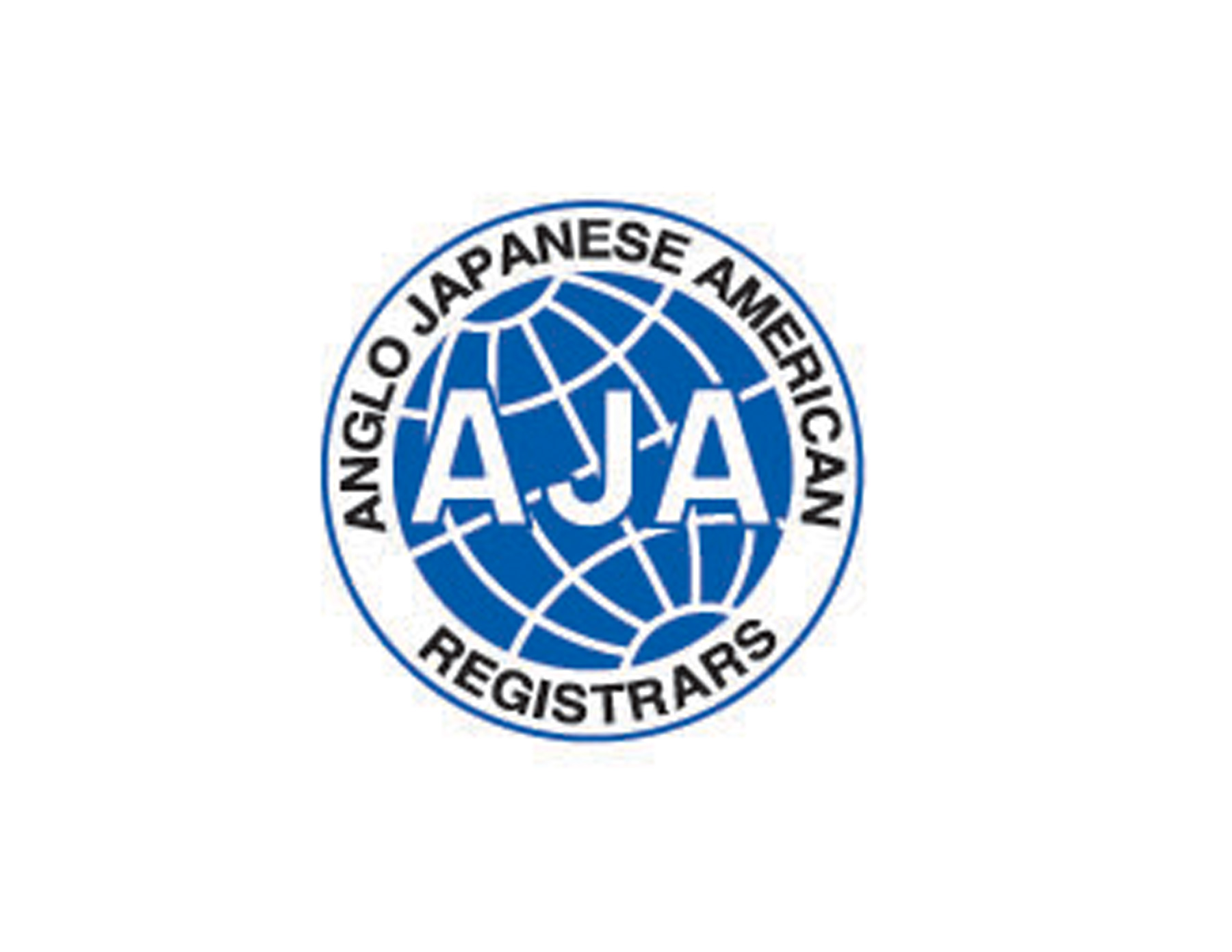 AJA創意logo采用(yòng)全球圖案為(wèi)核心，藍(lán)色為(wèi)主色調。