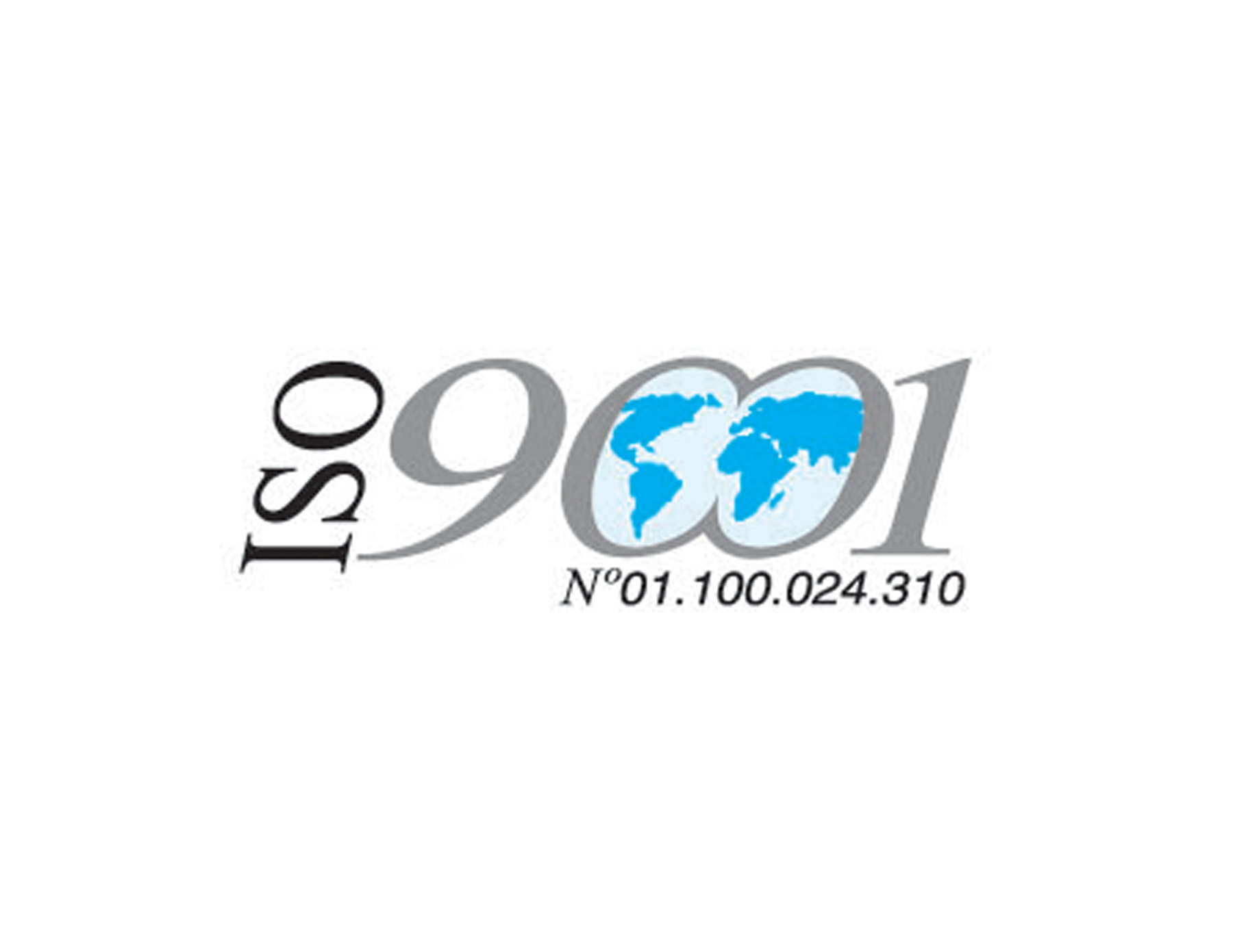 ISO9001圖标設計(jì)以中間(jiān)兩個(gè)00數(shù)字焊接并設計(jì)上(shàng)世界地(dì)圖。