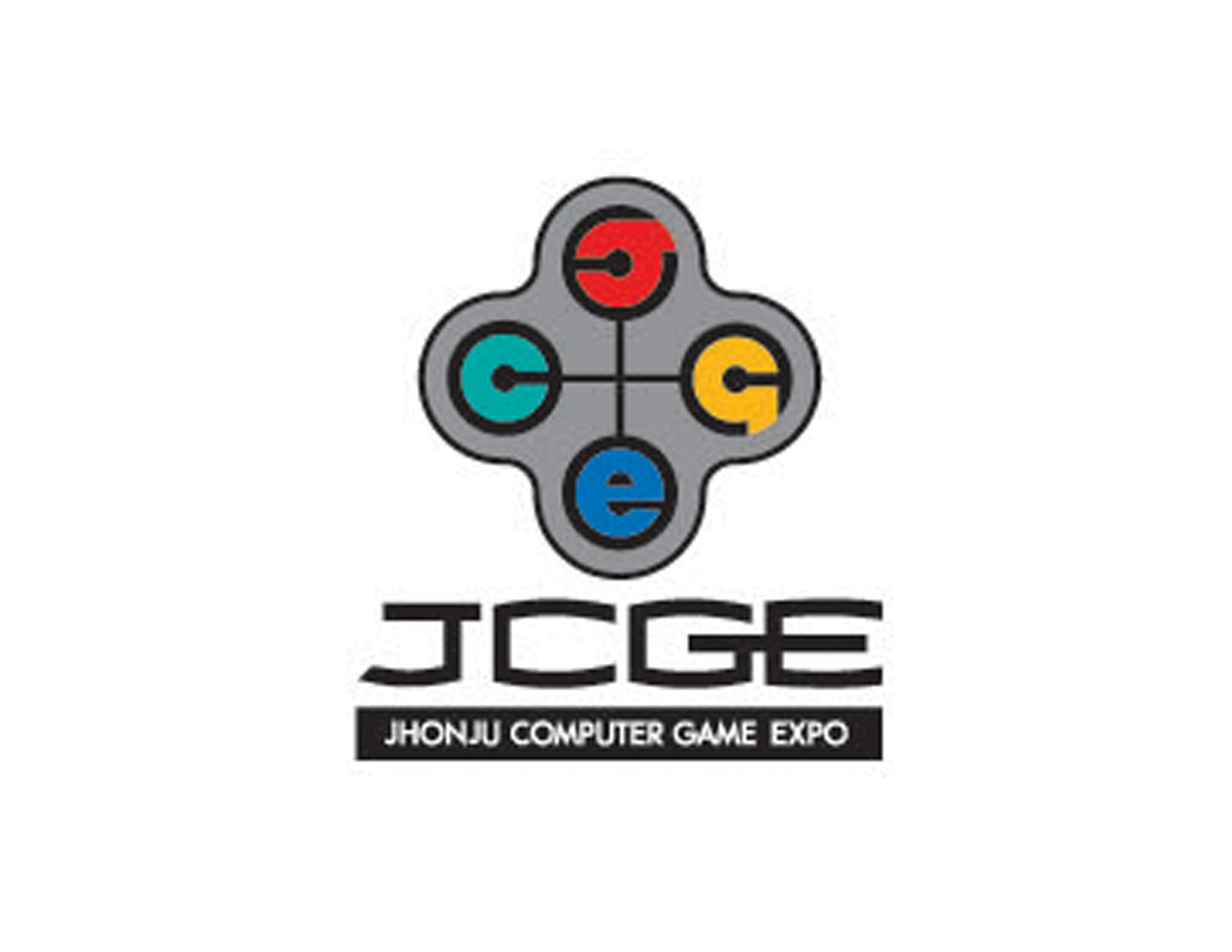 JCGE機(jī)器(qì)人(rén)公司标志(zhì)設計(jì)巧妙的(de)将字母設計(jì)到(dào)四個(gè)方向上(shàng)代表控制(zhì)器(qì)