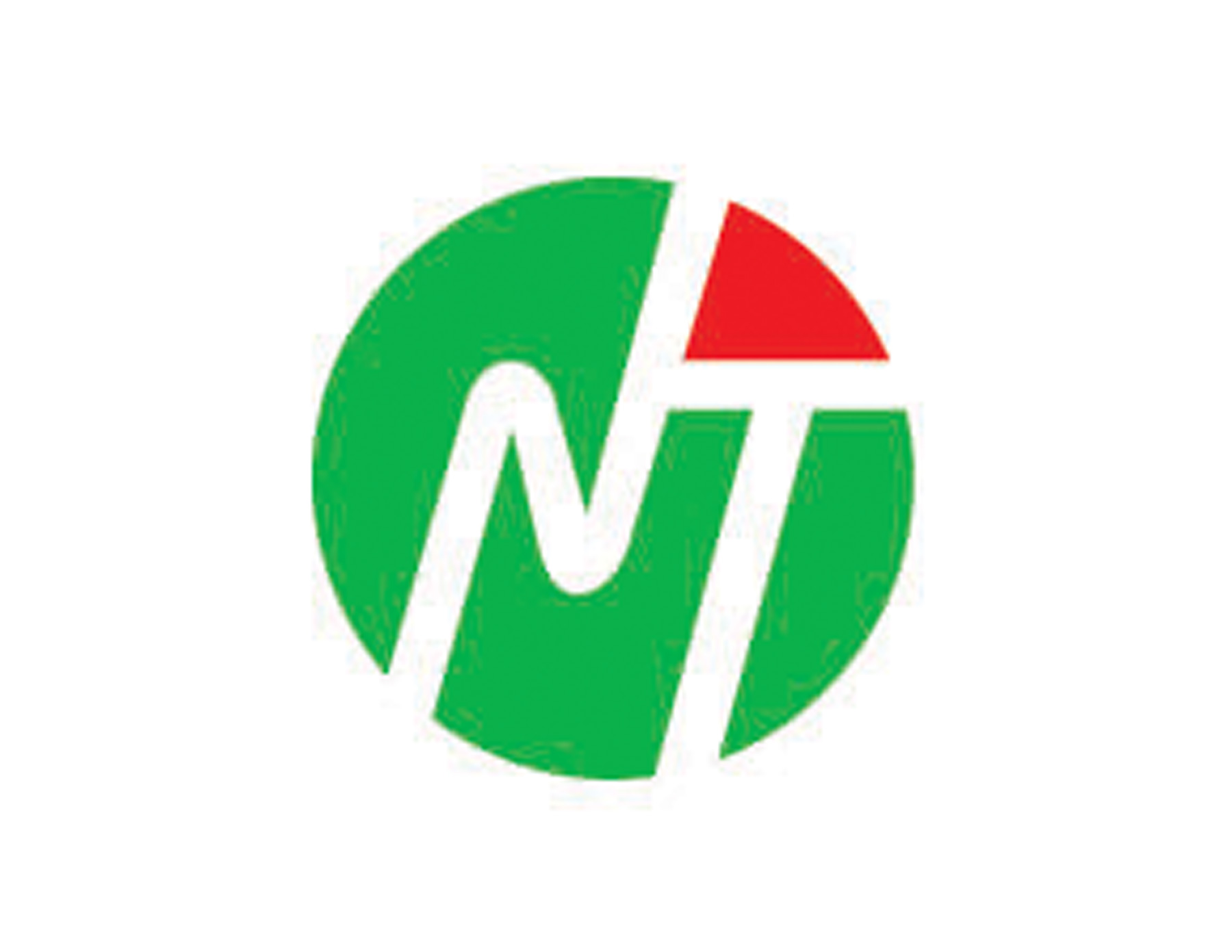 一(yī)個(gè)正圓中包含了(le)NT字母的(de)變形，簡潔大(dà)方