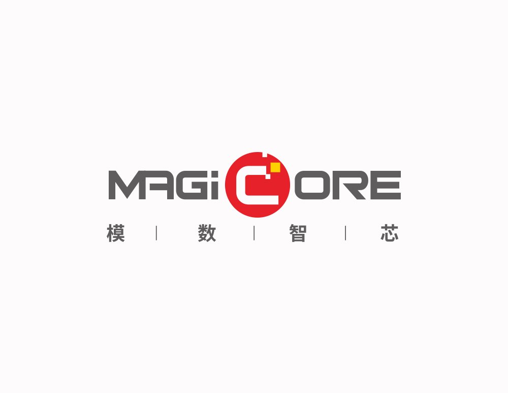 模數(shù)智芯微(wēi)LOGO設計(jì)中心創意以顆粒飛(fēi)出的(de)設計(jì)寓意産品走向全世界